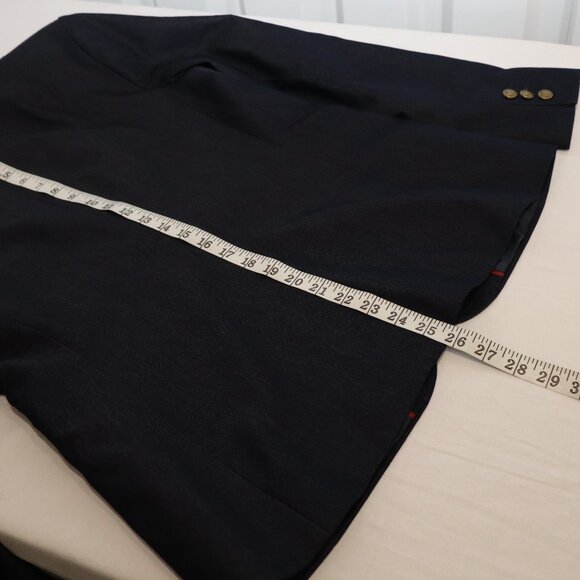 Banana Republic Women's Denim Look Blazer **Size 12 Fits 8** Blue Lined Preppy - Picture 10 of 11